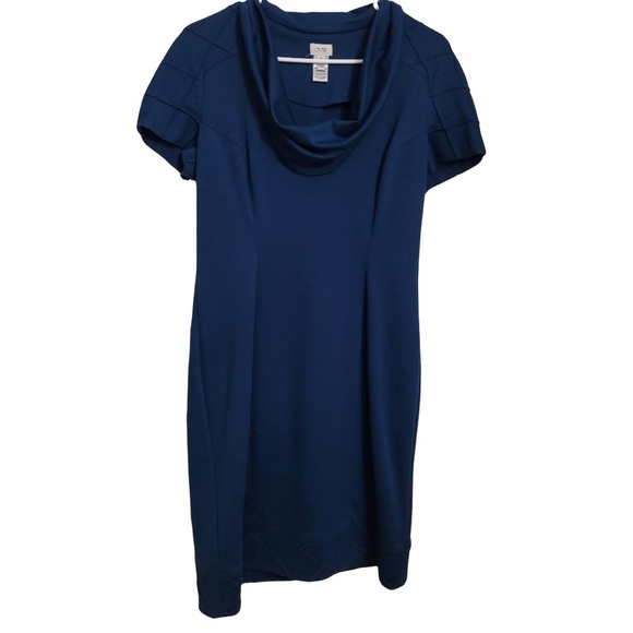 Cache Dresses & Skirts - Cache blue Folded Neckline Dress